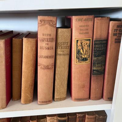 Fiction & Non Fiction - Large Lot of Antique Books (LR-RG)
