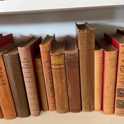 Fiction & Non Fiction - Large Lot of Antique Books (LR-RG)