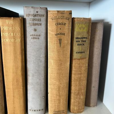Fiction & Non Fiction - Large Lot of Antique Books (LR-RG)