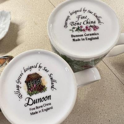 Porcelain China Kitchen Lot - Dunoon Hamlets Mugs, Shafford