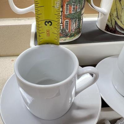 Porcelain China Kitchen Lot - Dunoon Hamlets Mugs, Shafford