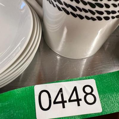 6 Kate Spade For Lenox Mugs, 6 Espresso Cups & Saucers