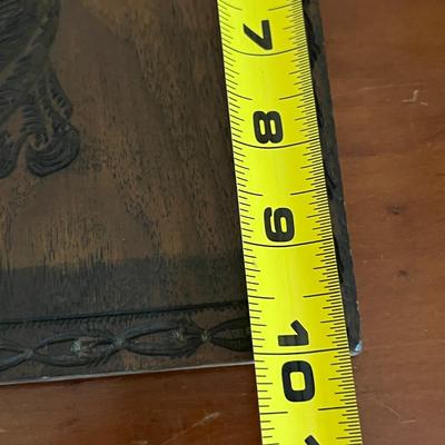 Framed Block Print w Original Wood Carved Block
