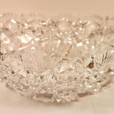 Lot #332 Beautiful Antique Cut Glass Bowl