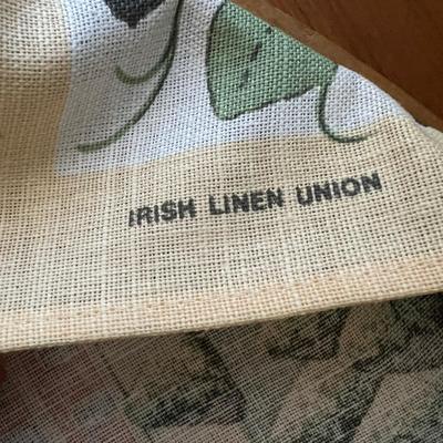 Mixed Vintage Decor - Glass Frame, Cultures of Mankind Books, Irish Linen Framed Tea Towel