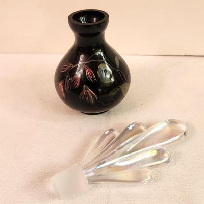 Lot #333 Fenton Perfume Bottle - 100th Anniversary Piece