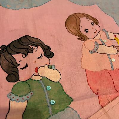 Antique Vintage Embroidered Linens Lot