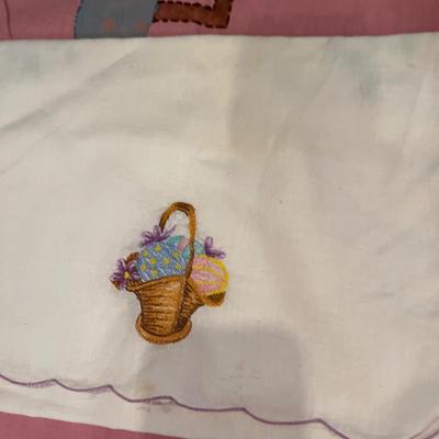 Antique Vintage Embroidered Linens Lot