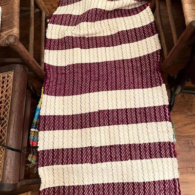 Lot of 8 Vintage Woven Rag Rugs Various Sizes