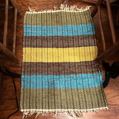 Lot of 8 Vintage Woven Rag Rugs Various Sizes