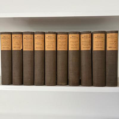 Edition de Luxe - Works of Thackeray Vol. I - IX (LR-RG)