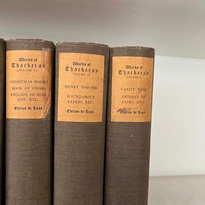 Edition de Luxe - Works of Thackeray Vol. I - IX (LR-RG)