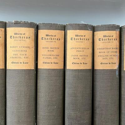 Edition de Luxe - Works of Thackeray Vol. I - IX (LR-RG)