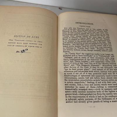 Edition de Luxe - Works of Thackeray Vol. I - IX (LR-RG)