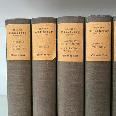 Edition de Luxe - Works of Thackeray Vol. I - IX (LR-RG)
