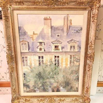 Lot #338 Original Painting "Manor House" by Listed Artist William Benecke