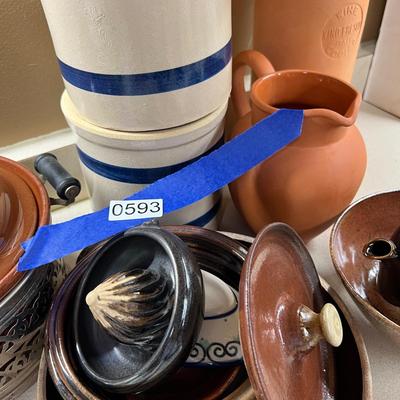Big Lot Kitchen Pottery Ceramics - Some SIgned