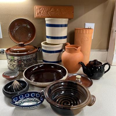 Big Lot Kitchen Pottery Ceramics - Some SIgned
