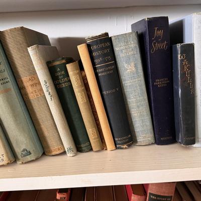 Antique Books in Various Shades of Blue and Green (LR-DZ)