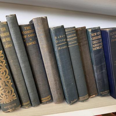 Antique Books in Various Shades of Blue and Green (LR-DZ)