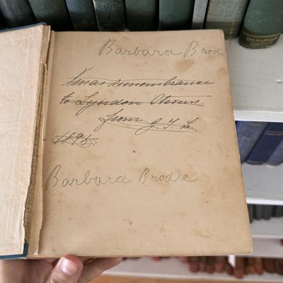 Antique Books in Various Shades of Blue and Green (LR-DZ)