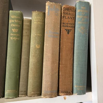 Antique Books in Various Shades of Blue and Green (LR-DZ)