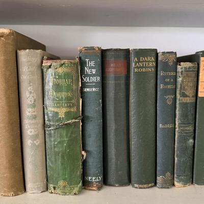 Antique Books in Various Shades of Blue and Green (LR-DZ)