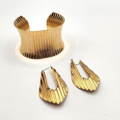 Lot #341 Cuff Bracelet and Earring Set combo