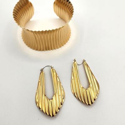 Lot #341 Cuff Bracelet and Earring Set combo