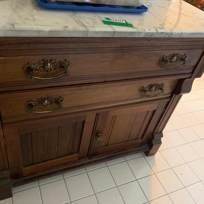 Antique Marble Top Wash Stand