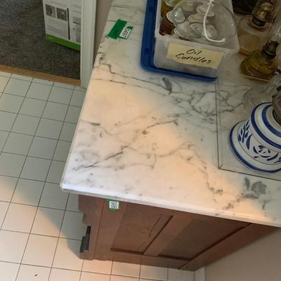 Antique Marble Top Wash Stand