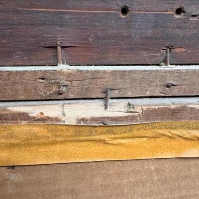 Large Gold Colored Ornate Mirror (B1-DZ)