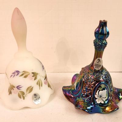 Lot #349 Lot of 2 Fenton Art Glass Bells