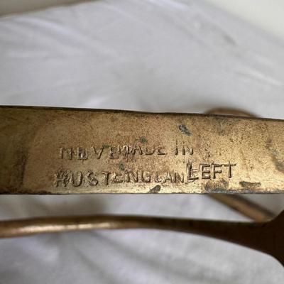 Antique horse bit, spurs, and stirrups (PB-DZ)