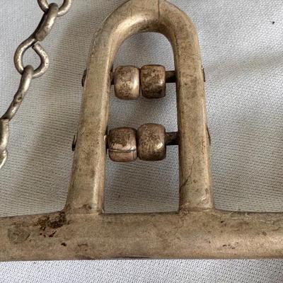 Antique horse bit, spurs, and stirrups (PB-DZ)