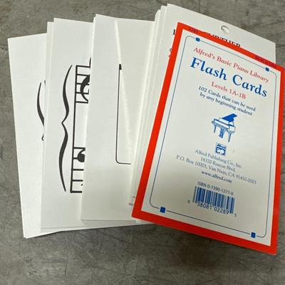 Piano flash cards