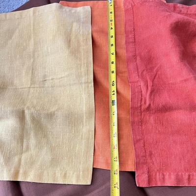 Lot Vintage MCM Fabric, Embroidery, Placemats