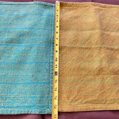Lot Vintage MCM Fabric, Embroidery, Placemats
