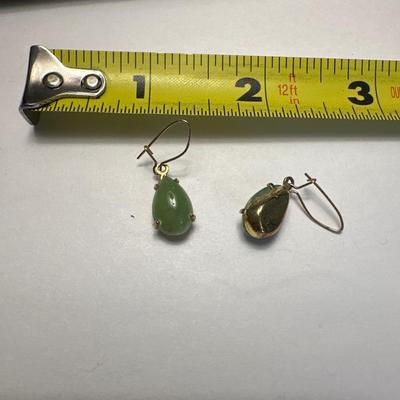 Beautiful vintage jade Stone earrings