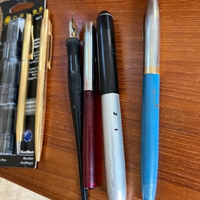 Mixed Collectibles Vintage Lot - Parker, Cross, Sheaffer Pens, Mini Casio Calculater
