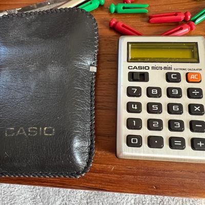 Mixed Collectibles Vintage Lot - Parker, Cross, Sheaffer Pens, Mini Casio Calculater