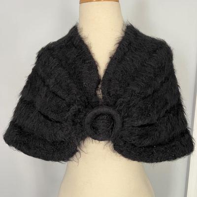 2 Vintage Mohair Stoles w Box