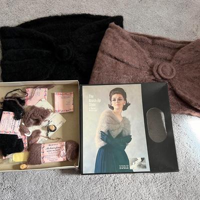 2 Vintage Mohair Stoles w Box