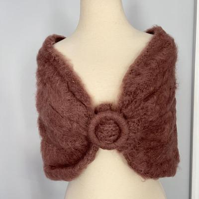 2 Vintage Mohair Stoles w Box