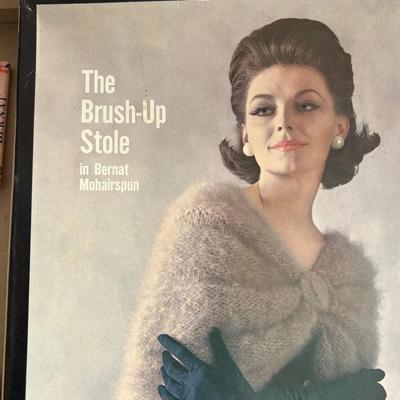 2 Vintage Mohair Stoles w Box