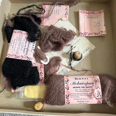 2 Vintage Mohair Stoles w Box