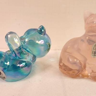 Lot #355 Lot of 2 Fenton Animal Figurines