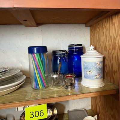 Lot 306 Assorted Glass & pottery