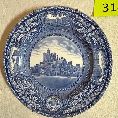 Lot 314 Lot of Blue Transfer ware plates