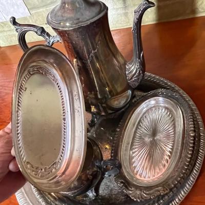 Lot 315 Silverplate group